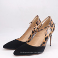 High Heel Stiletto Women's Pumps  Leopard Leather Ladies women custom Sexy Shoes Heels For Lady